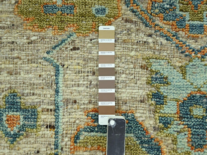 Oushak Oushak hand-knotted wool rug in Brown, 8' x 10' — SKU O077013 (view 7)