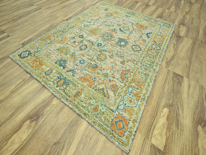 Oushak Oushak hand-knotted wool rug in Brown, 8'1" x 10'3" — SKU O077014 (view 3)