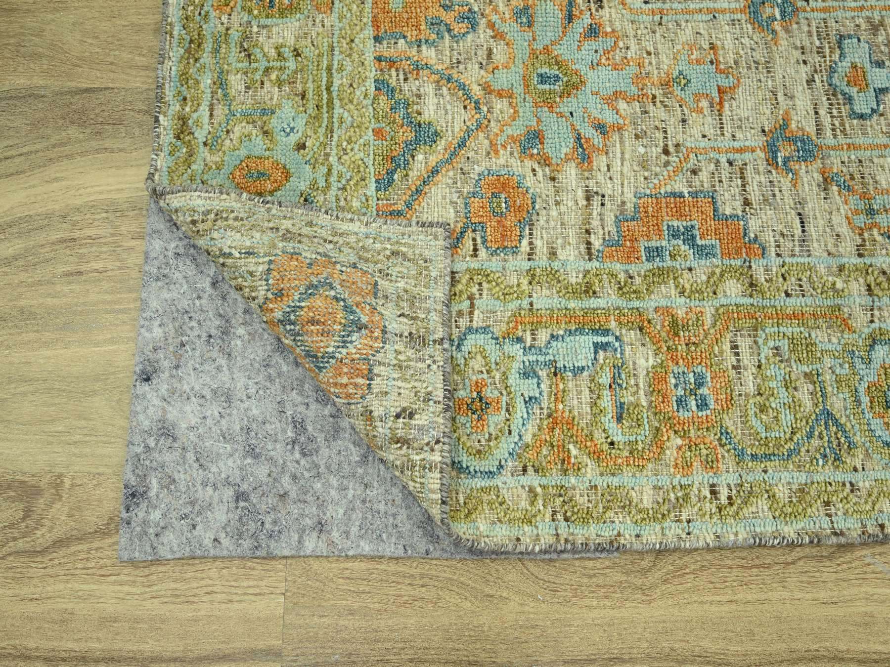 Oushak Oushak hand-knotted wool rug in Brown, 8'1" x 10'3" — SKU O077014 (view 4)
