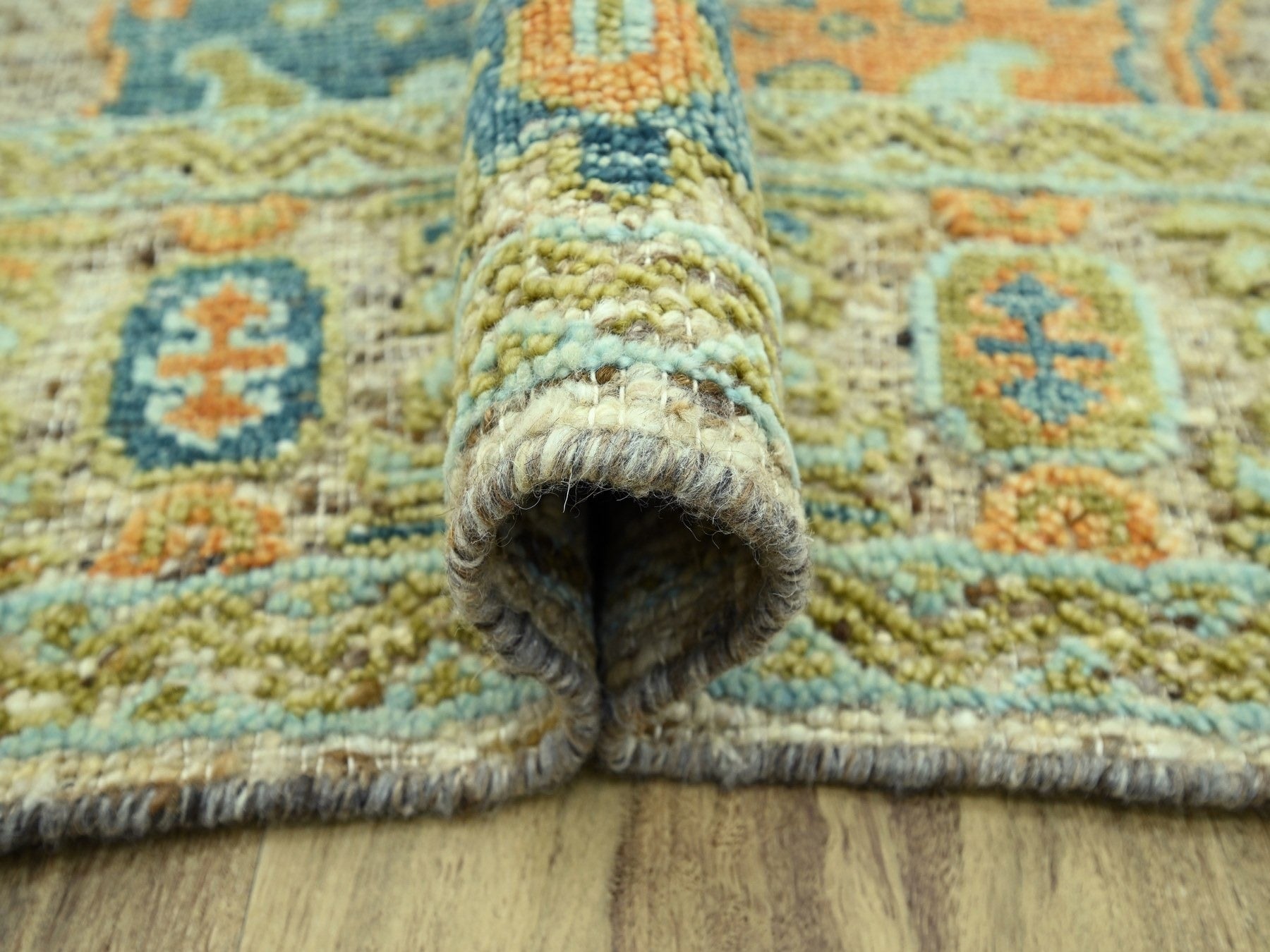 Oushak Oushak hand-knotted wool rug in Brown, 8'1" x 10'3" — SKU O077014 (view 5)
