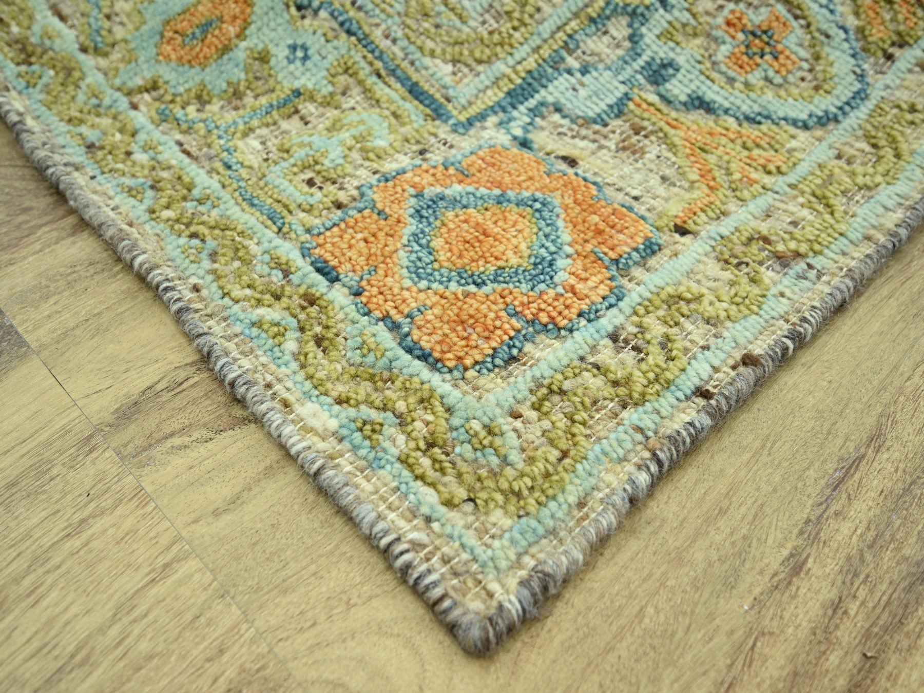 Oushak Oushak hand-knotted wool rug in Brown, 8'1" x 10'3" — SKU O077014 (view 6)