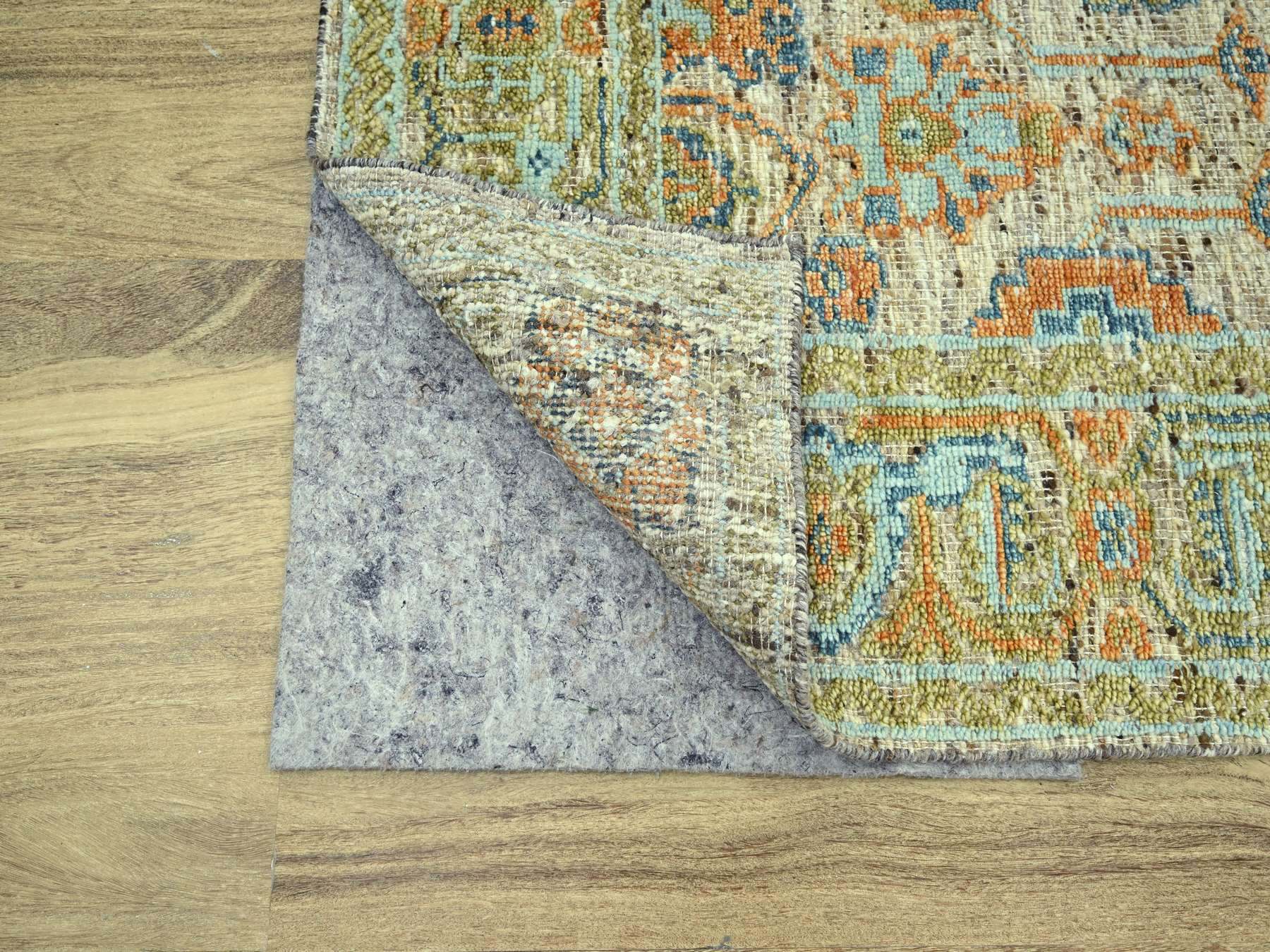 Oushak Oushak hand-knotted wool rug in Brown, 6'2" x 9'1" — SKU O077015 (view 4)