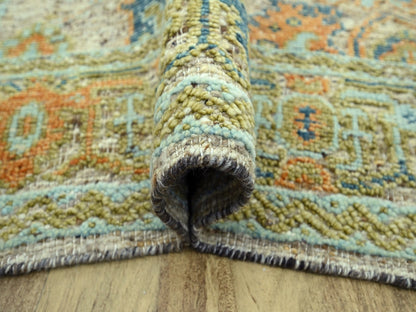 Oushak Oushak hand-knotted wool rug in Brown, 6'2" x 9'1" — SKU O077015 (view 5)