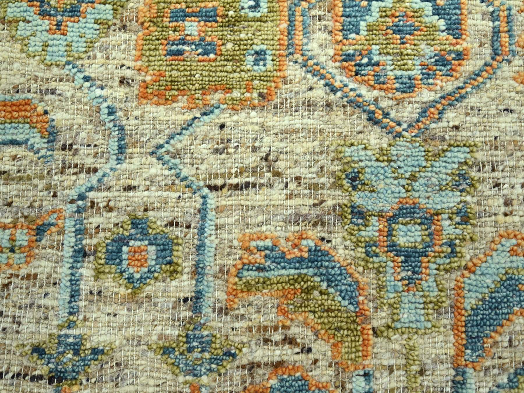 Oushak Oushak hand-knotted wool rug in Brown, 6'2" x 9'1" — SKU O077015 (view 8)