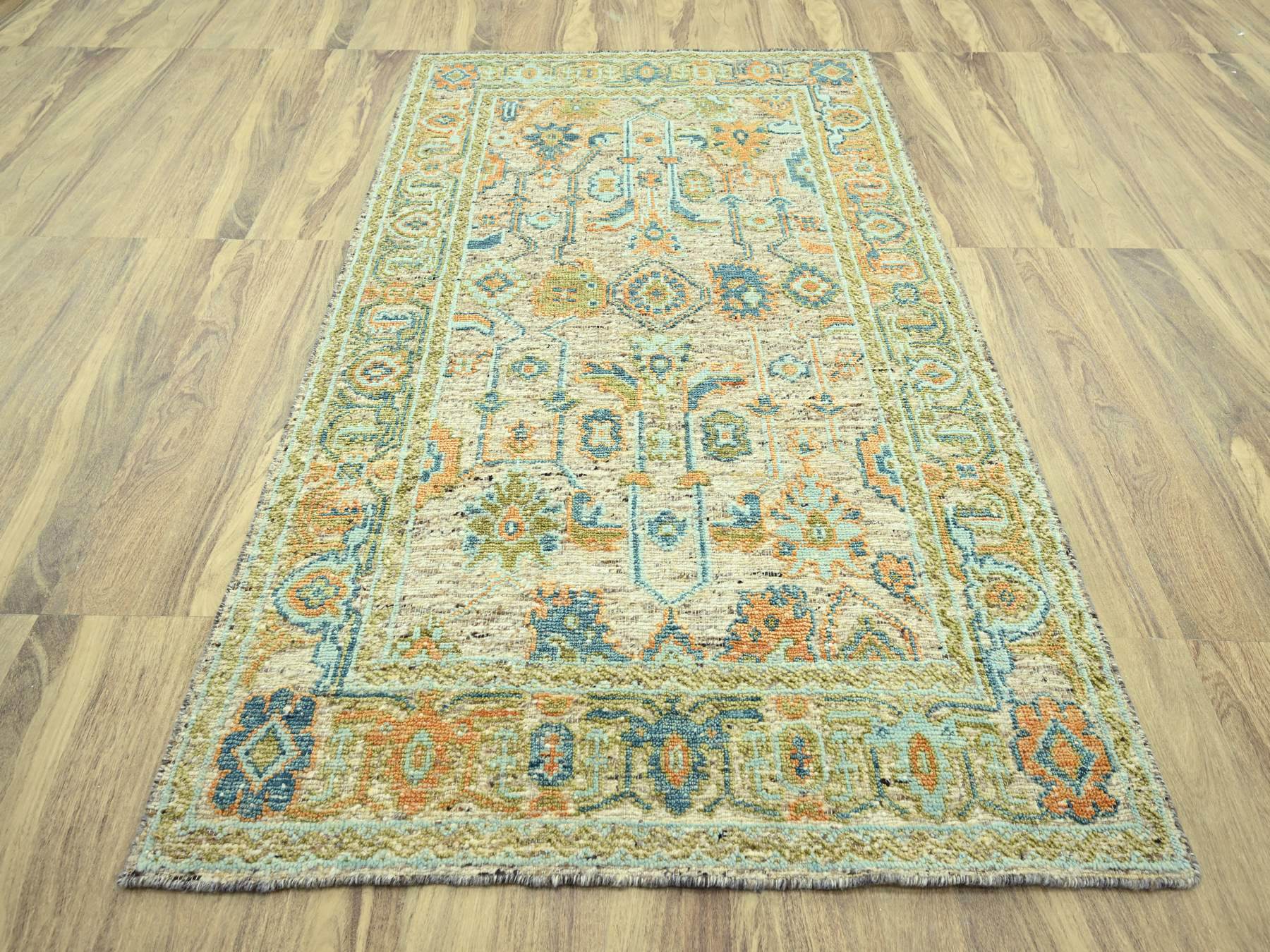 Oushak Oushak hand-knotted wool rug in Brown, 6'1" x 9'3" — SKU O077016 (view 2)