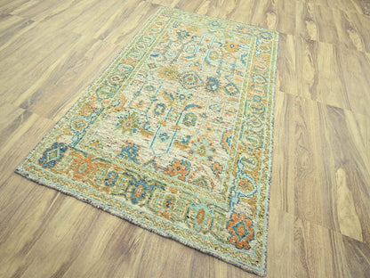 Oushak Oushak hand-knotted wool rug in Brown, 6'1" x 9'3" — SKU O077016 (view 3)