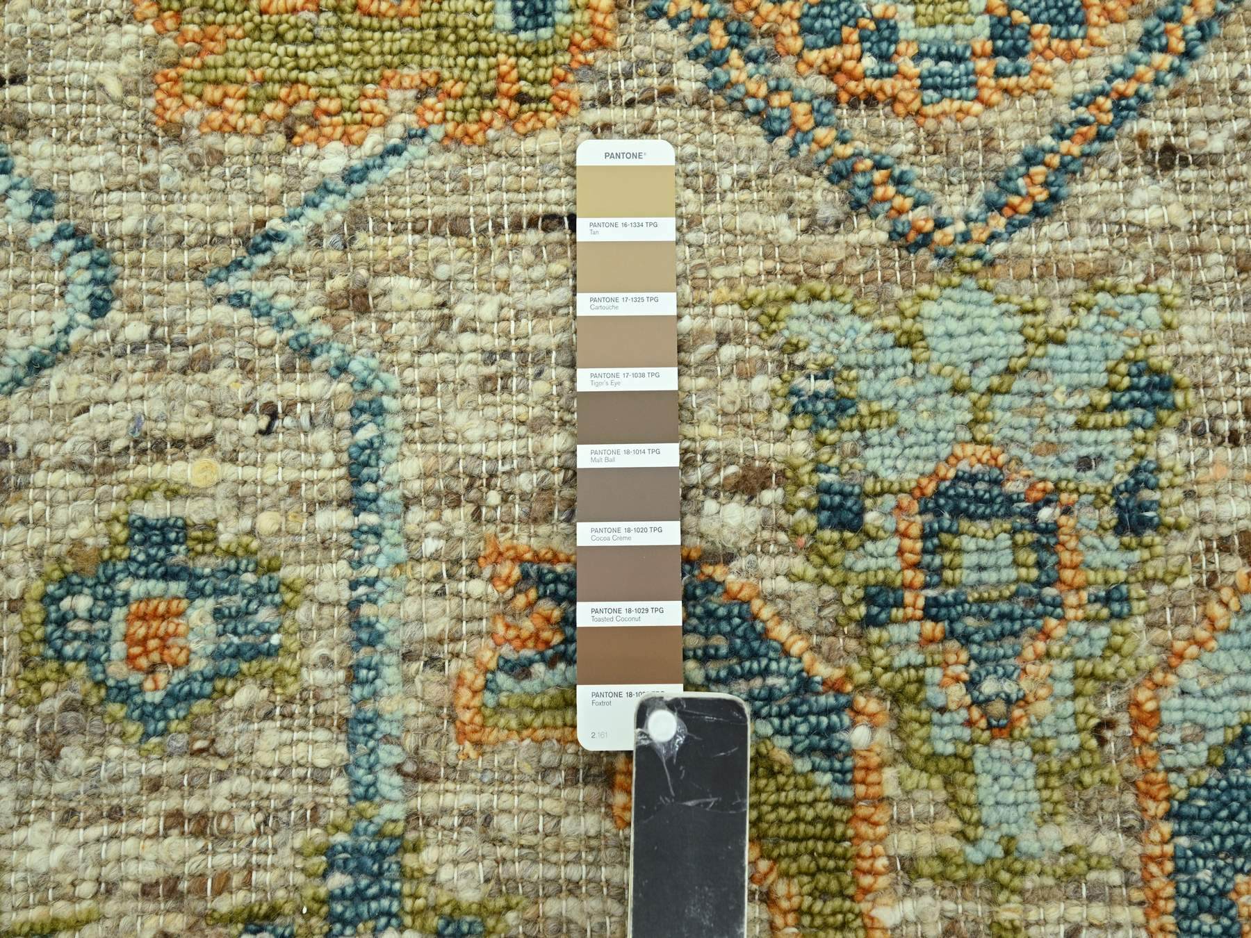 Oushak Oushak hand-knotted wool rug in Brown, 6'1" x 9'3" — SKU O077016 (view 7)