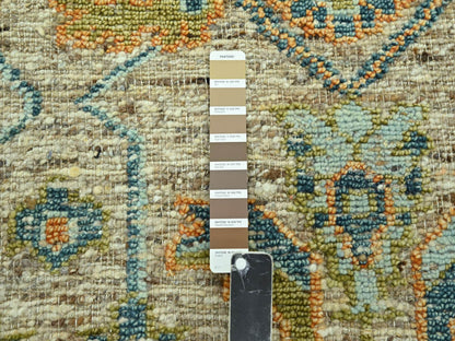 Oushak Oushak hand-knotted wool rug in Brown, 6'1" x 9'3" — SKU O077016 (view 7)