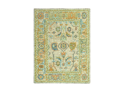 Oushak Oushak hand-knotted wool rug in Brown, 5' x 7' — SKU O077018