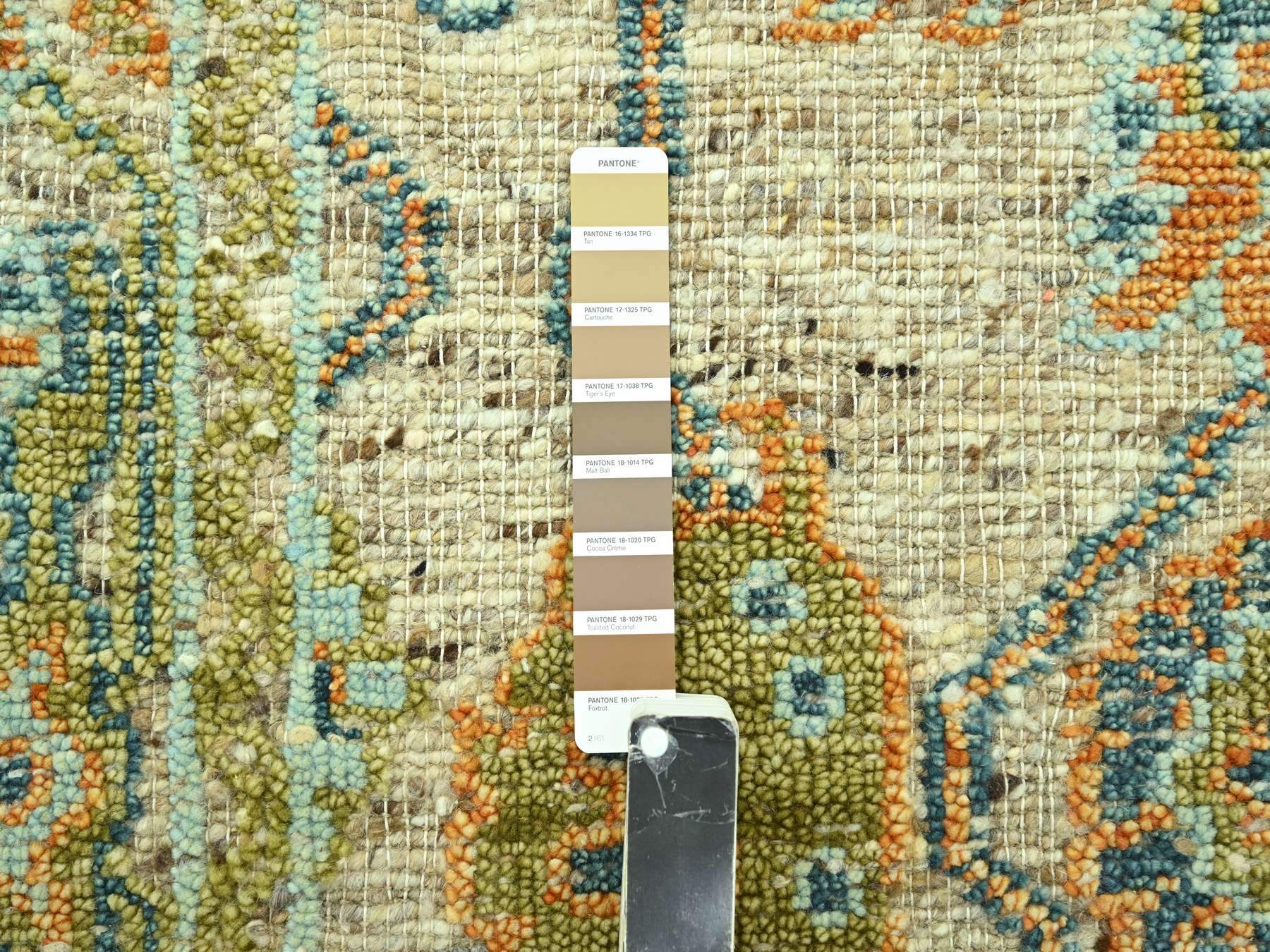 Oushak Oushak hand-knotted wool rug in Brown, 5' x 7' — SKU O077018 (view 4)