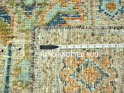 Oushak Oushak hand-knotted wool rug in Brown, 5' x 7' — SKU O077018 (view 7)