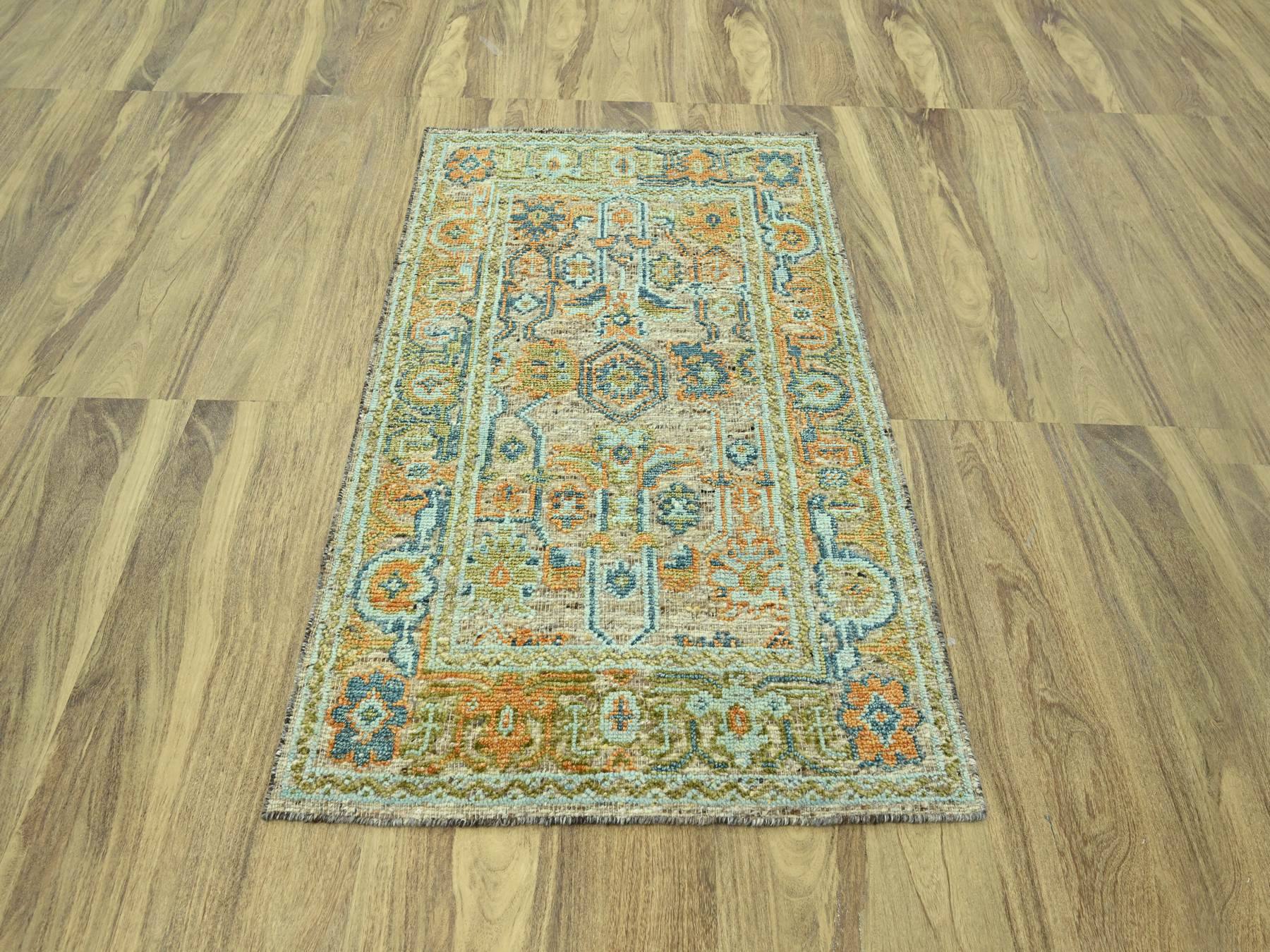 Oushak Oushak hand-knotted wool rug in Brown, 4'2" x 6'1" — SKU O077019 (view 2)