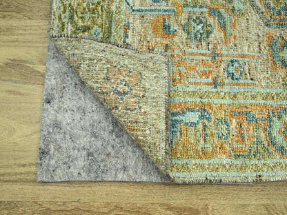 Oushak Oushak hand-knotted wool rug in Brown, 4'2" x 6'1" — SKU O077019 (view 3)