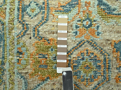 Oushak Oushak hand-knotted wool rug in Brown, 4'2" x 6'1" — SKU O077019 (view 4)