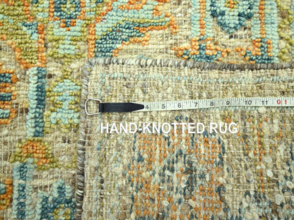 Oushak Oushak hand-knotted wool rug in Brown, 4'2" x 6'1" — SKU O077019 (view 7)