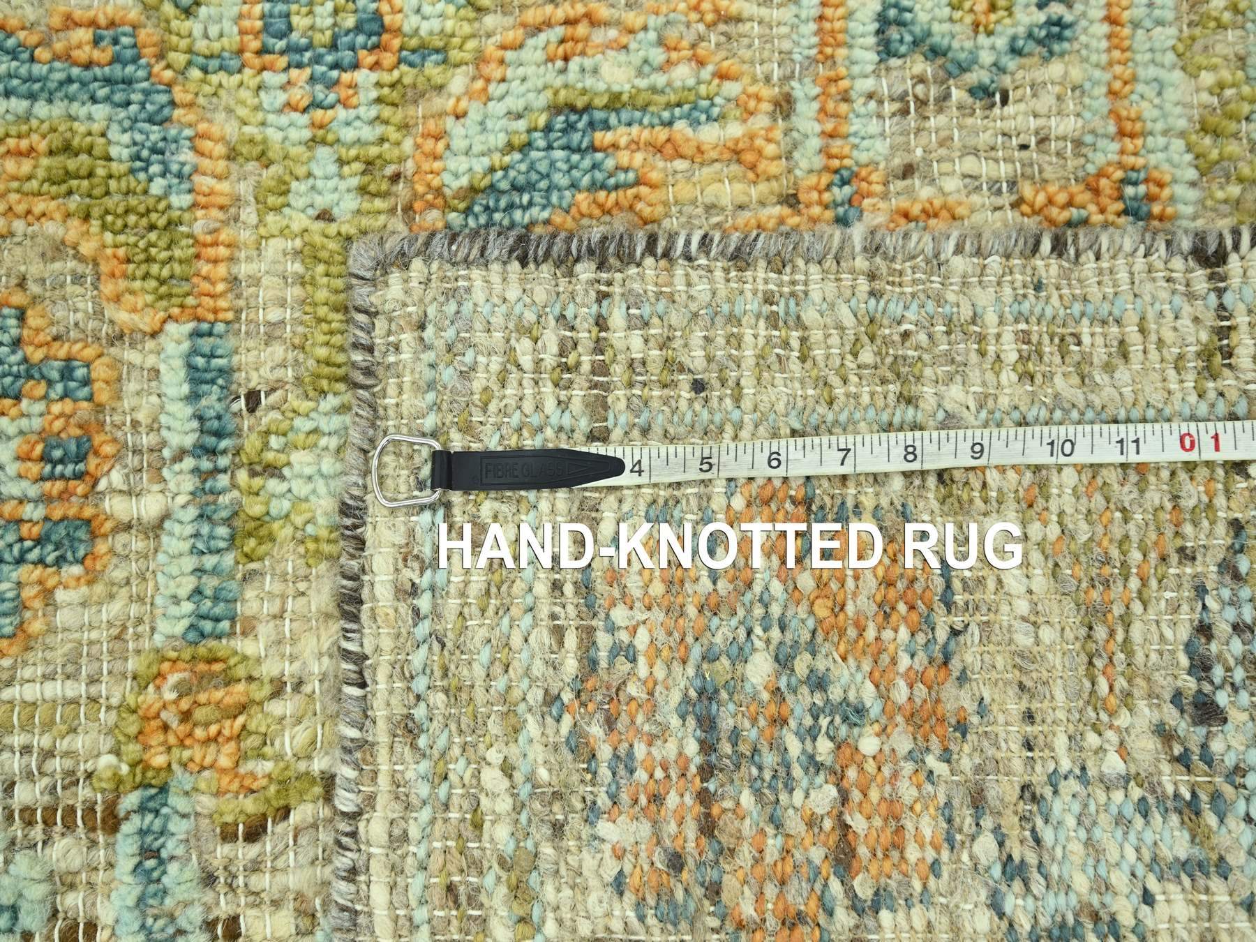 Oushak Oushak hand-knotted wool rug in Brown, 4'1" x 6'1" — SKU O077020 (view 7)