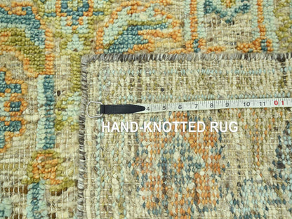 Oushak Oushak hand-knotted wool rug in Brown, 4'1" x 6'1" — SKU O077020 (view 7)