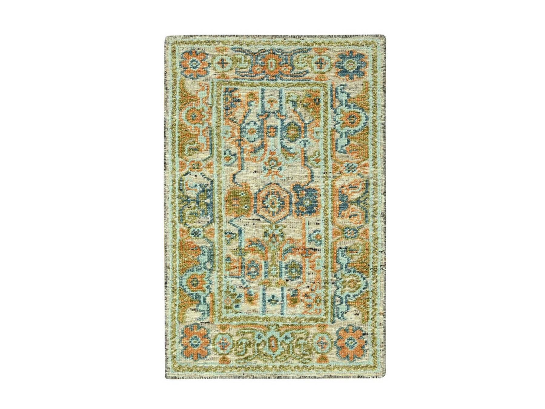 Oushak Oushak hand-knotted wool rug in Brown, 3'3" x 5' — SKU O077021