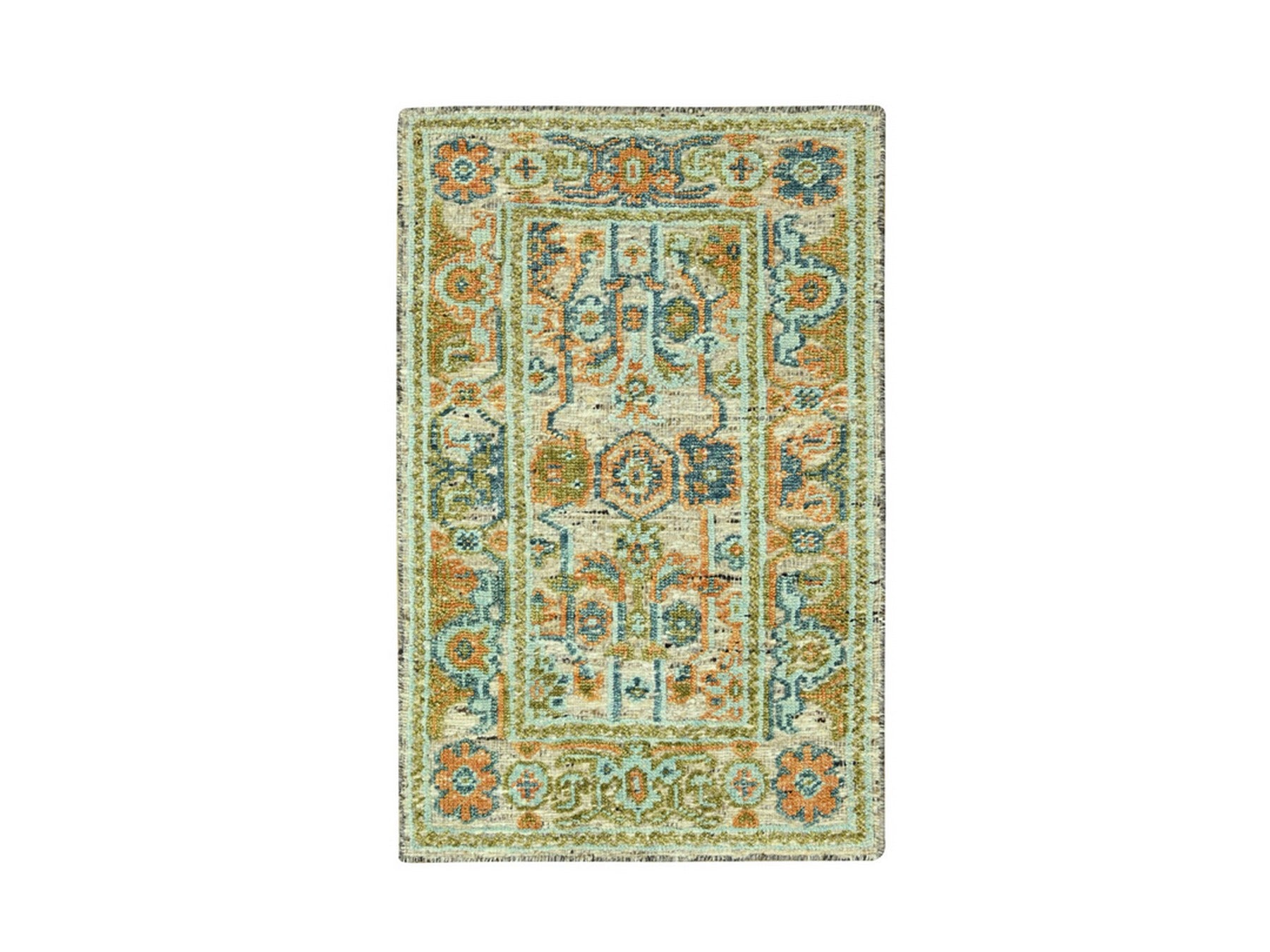 Oushak Oushak hand-knotted wool rug in Brown, 3' x 5'3" — SKU O077022
