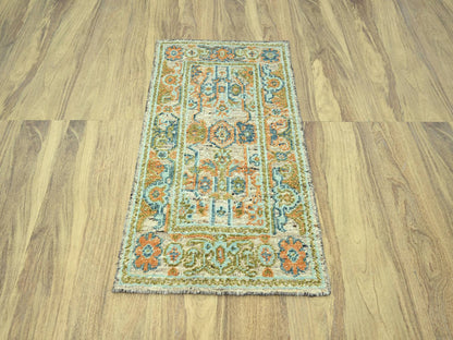 Oushak Oushak hand-knotted wool rug in Brown, 3'1" x 5'1" — SKU O077023 (view 2)