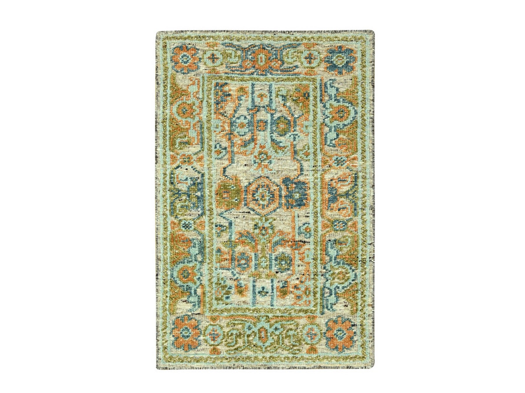 Oushak Oushak hand-knotted wool rug in Brown, 3' x 5'2" — SKU O077024