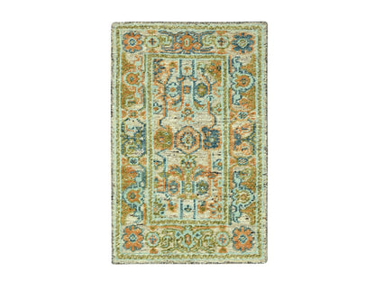 Oushak Oushak hand-knotted wool rug in Brown, 3' x 5'2" — SKU O077024