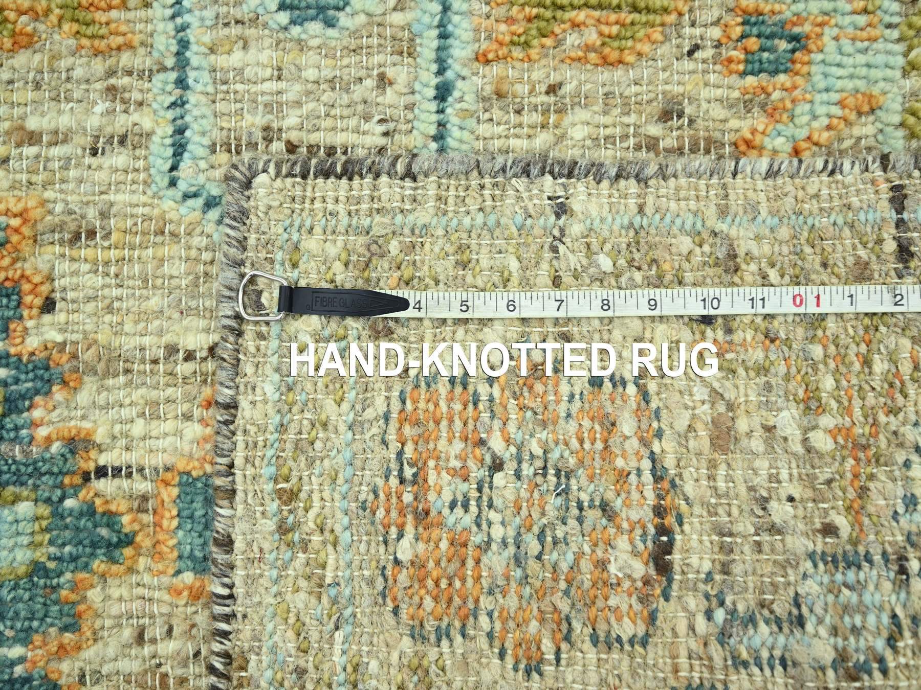 Oushak Oushak hand-knotted wool runner in Brown, 4'2" x 10'2" — SKU O077025 (view 7)