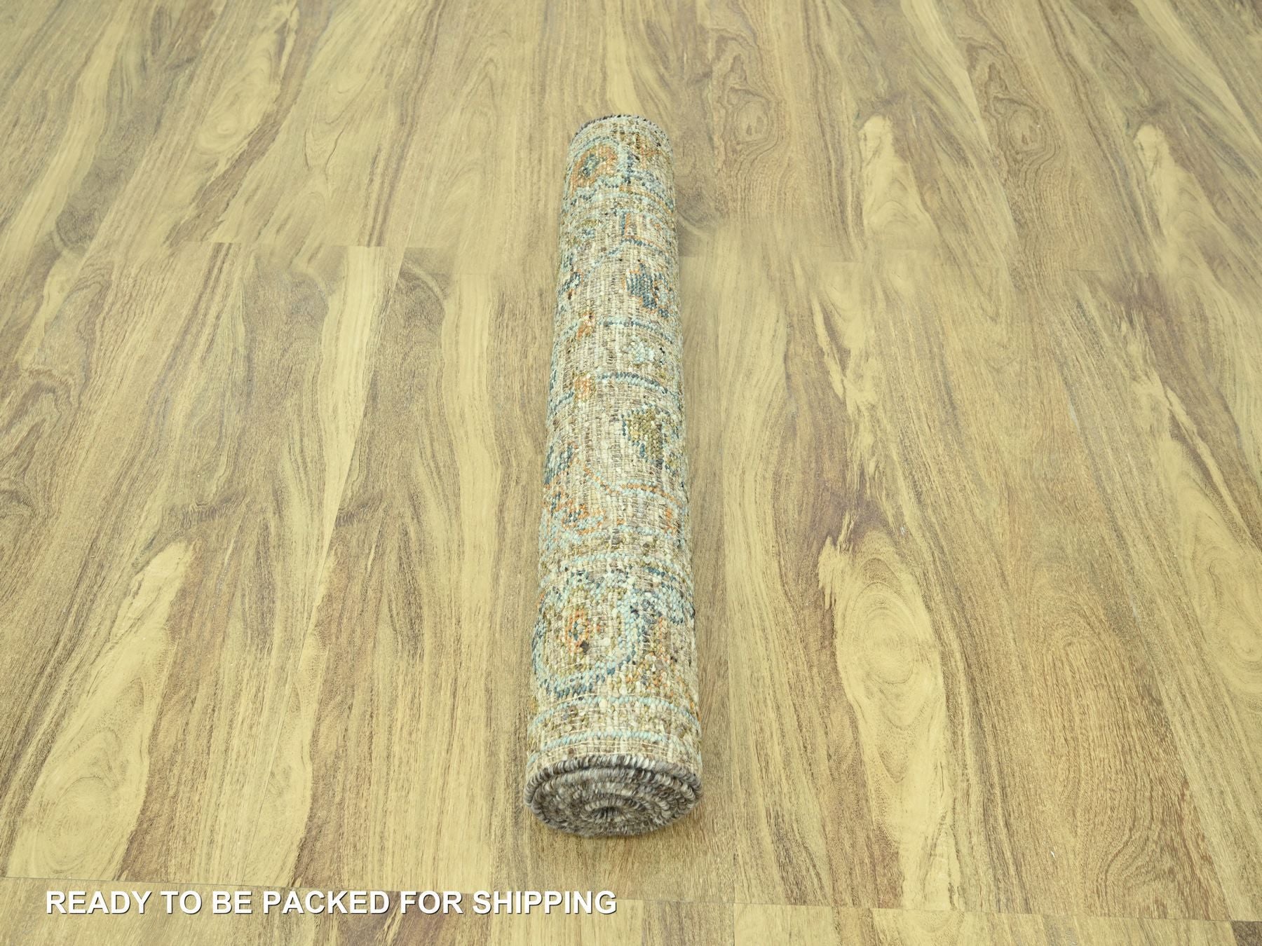 Oushak Oushak hand-knotted wool runner in Brown, 4'2" x 12'3" — SKU O077026 (view 5)