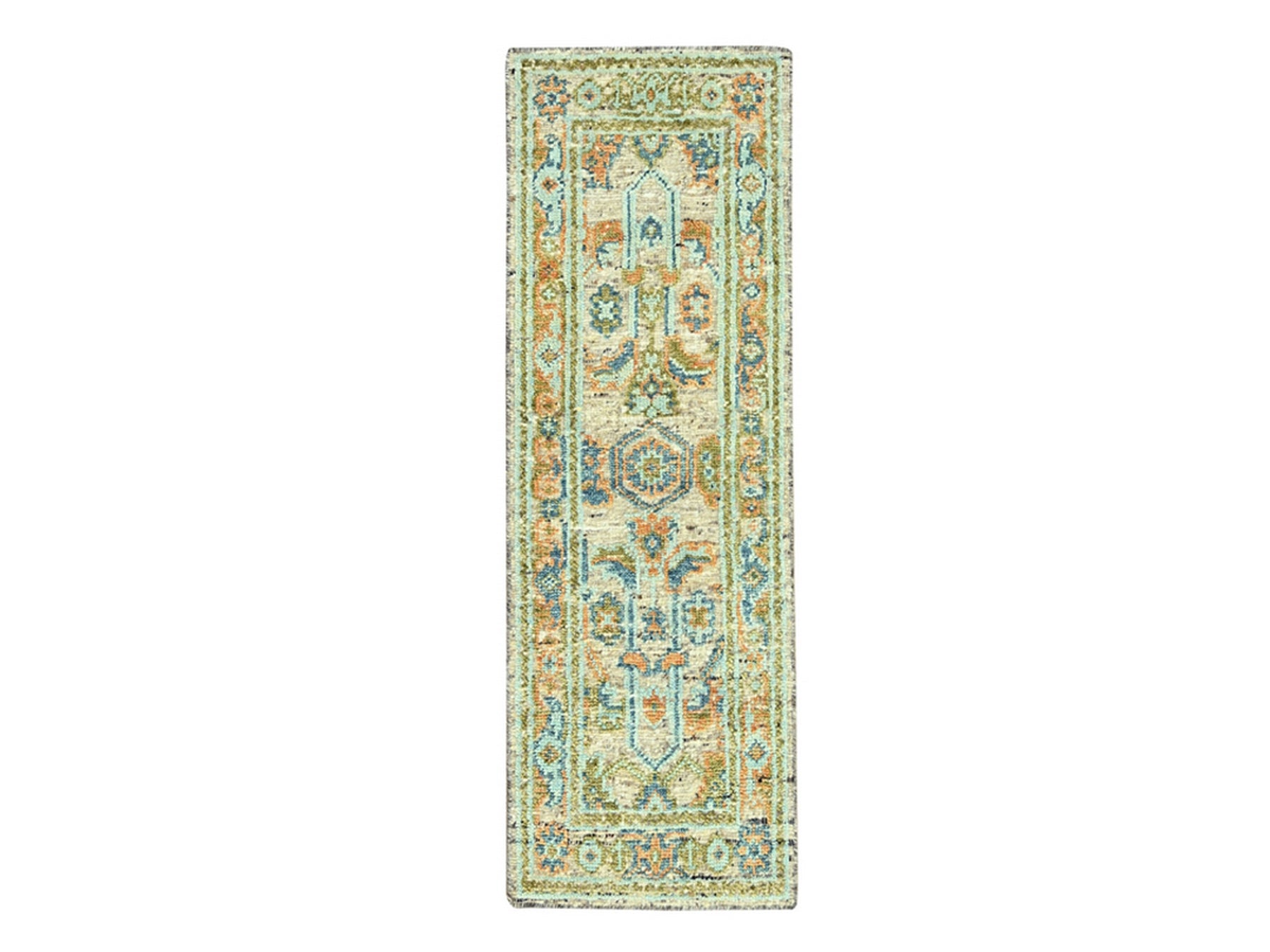 Oushak Oushak hand-knotted wool runner in Brown, 2'6" x 6' — SKU O077027