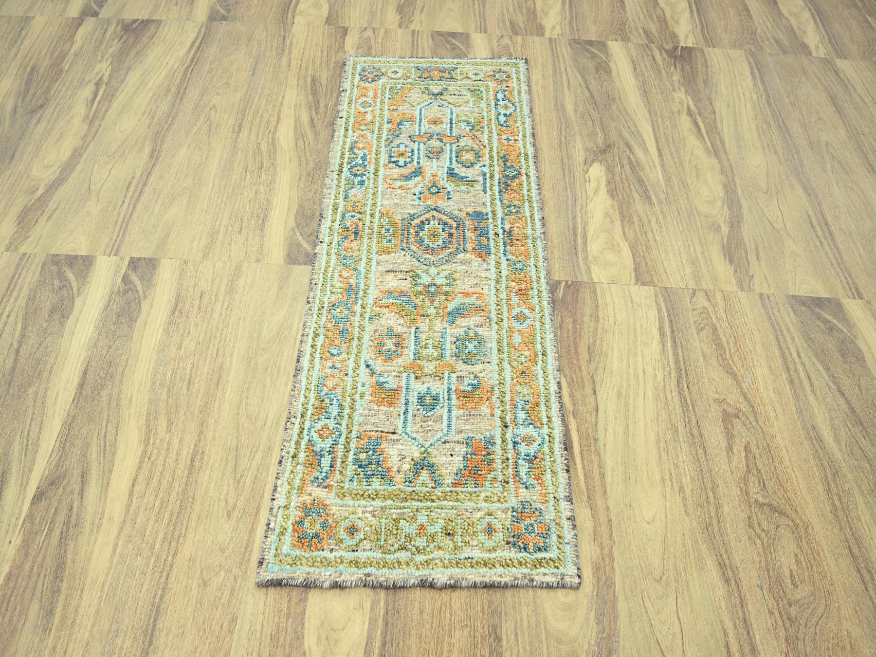 Oushak Oushak hand-knotted wool runner in Brown, 2'6" x 6' — SKU O077027 (view 2)