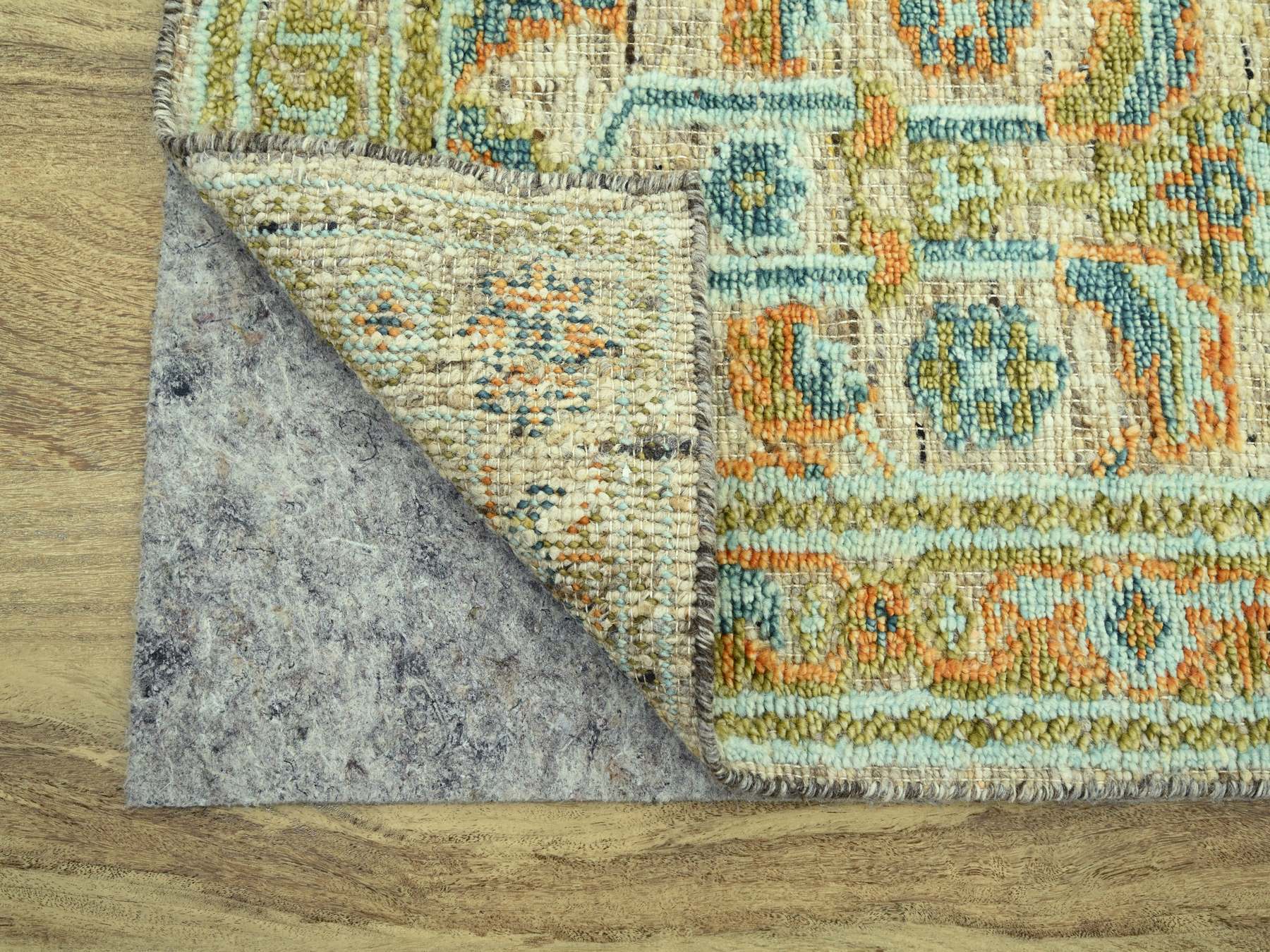 Oushak Oushak hand-knotted wool runner in Brown, 2'6" x 6' — SKU O077027 (view 3)