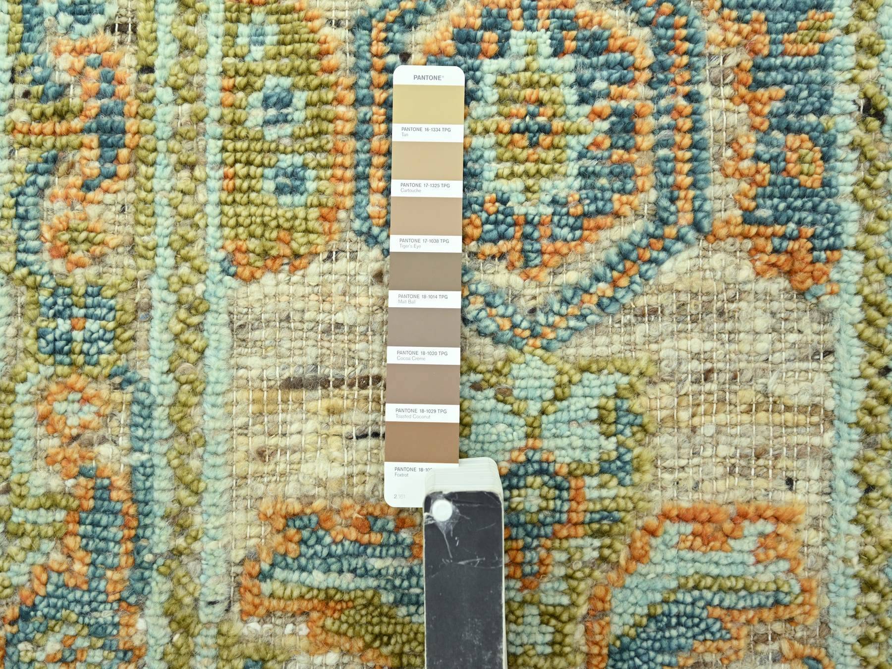Oushak Oushak hand-knotted wool runner in Brown, 2'6" x 6' — SKU O077027 (view 4)