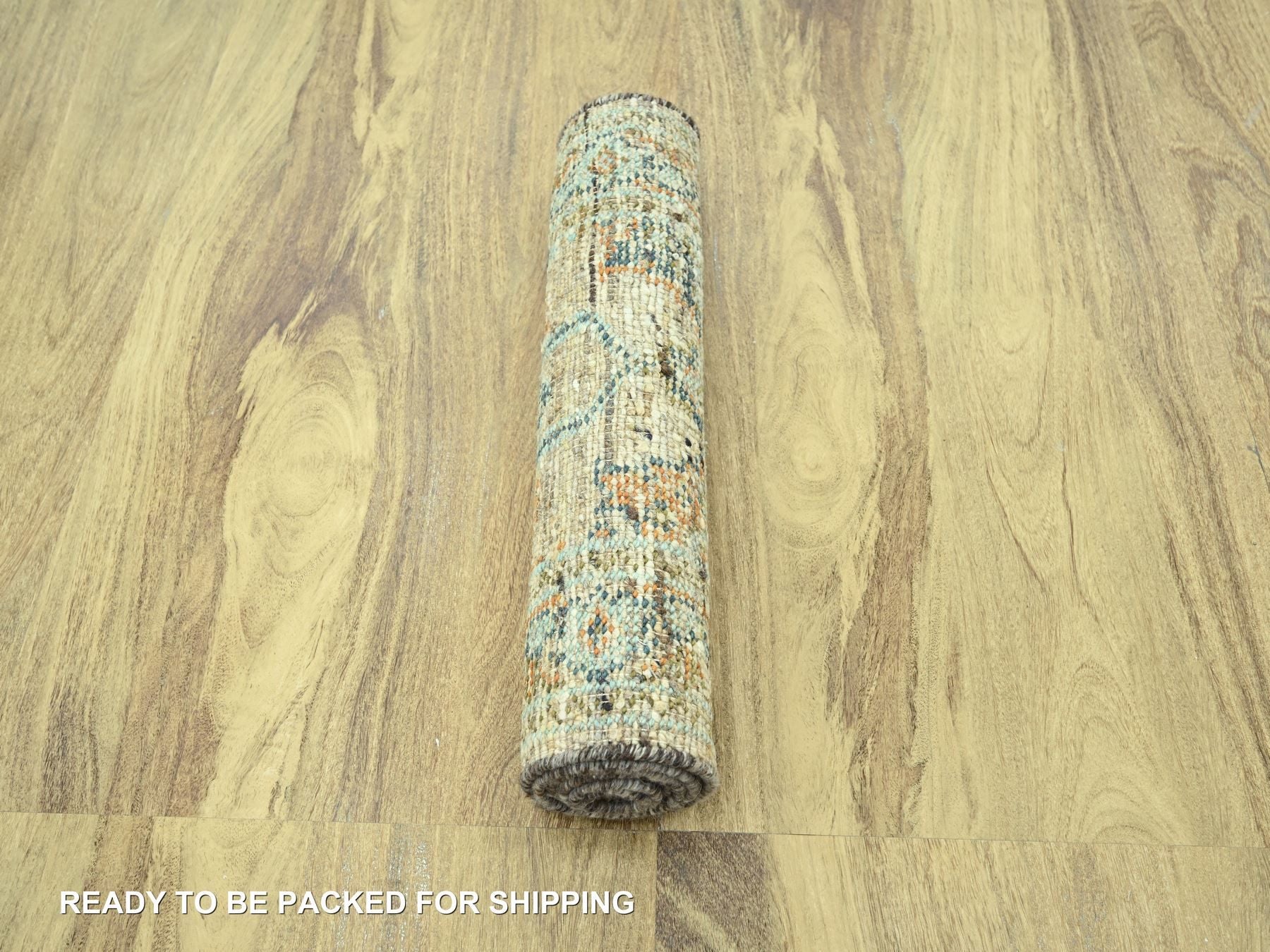 Oushak Oushak hand-knotted wool runner in Brown, 2'6" x 6' — SKU O077027 (view 5)