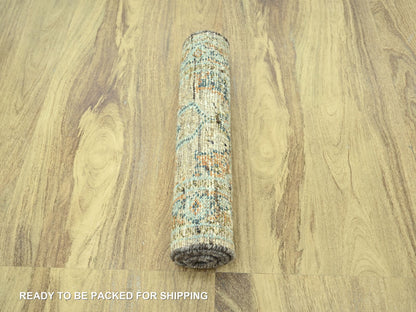Oushak Oushak hand-knotted wool runner in Brown, 2'6" x 6' — SKU O077027 (view 5)