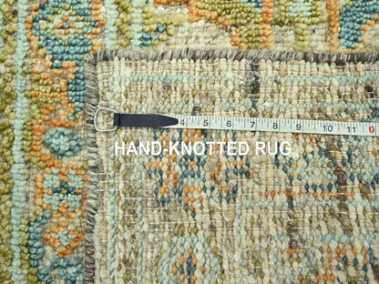 Oushak Oushak hand-knotted wool runner in Brown, 2'6" x 6' — SKU O077027 (view 7)