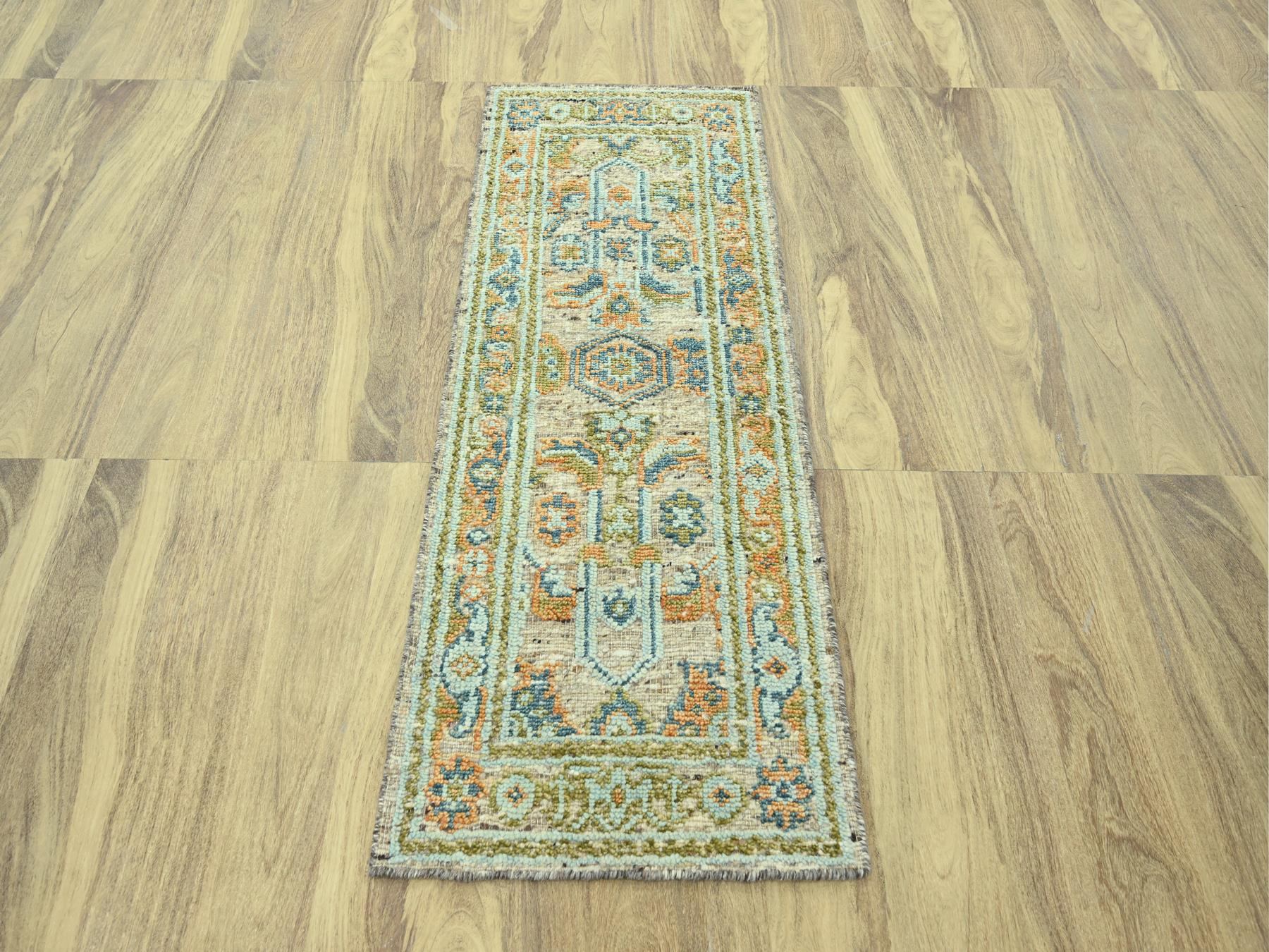 Oushak Oushak hand-knotted wool runner in Brown, 2'7" x 6'2" — SKU O077028 (view 2)