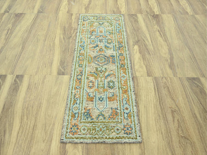 Oushak Oushak hand-knotted wool runner in Brown, 2'7" x 6'2" — SKU O077028 (view 2)
