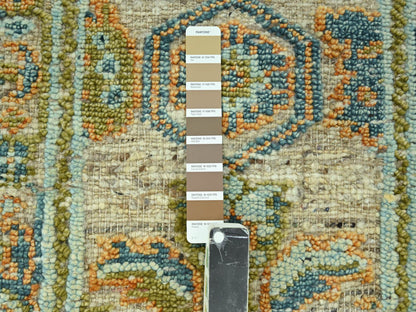Oushak Oushak hand-knotted wool runner in Brown, 2'7" x 6'2" — SKU O077028 (view 4)