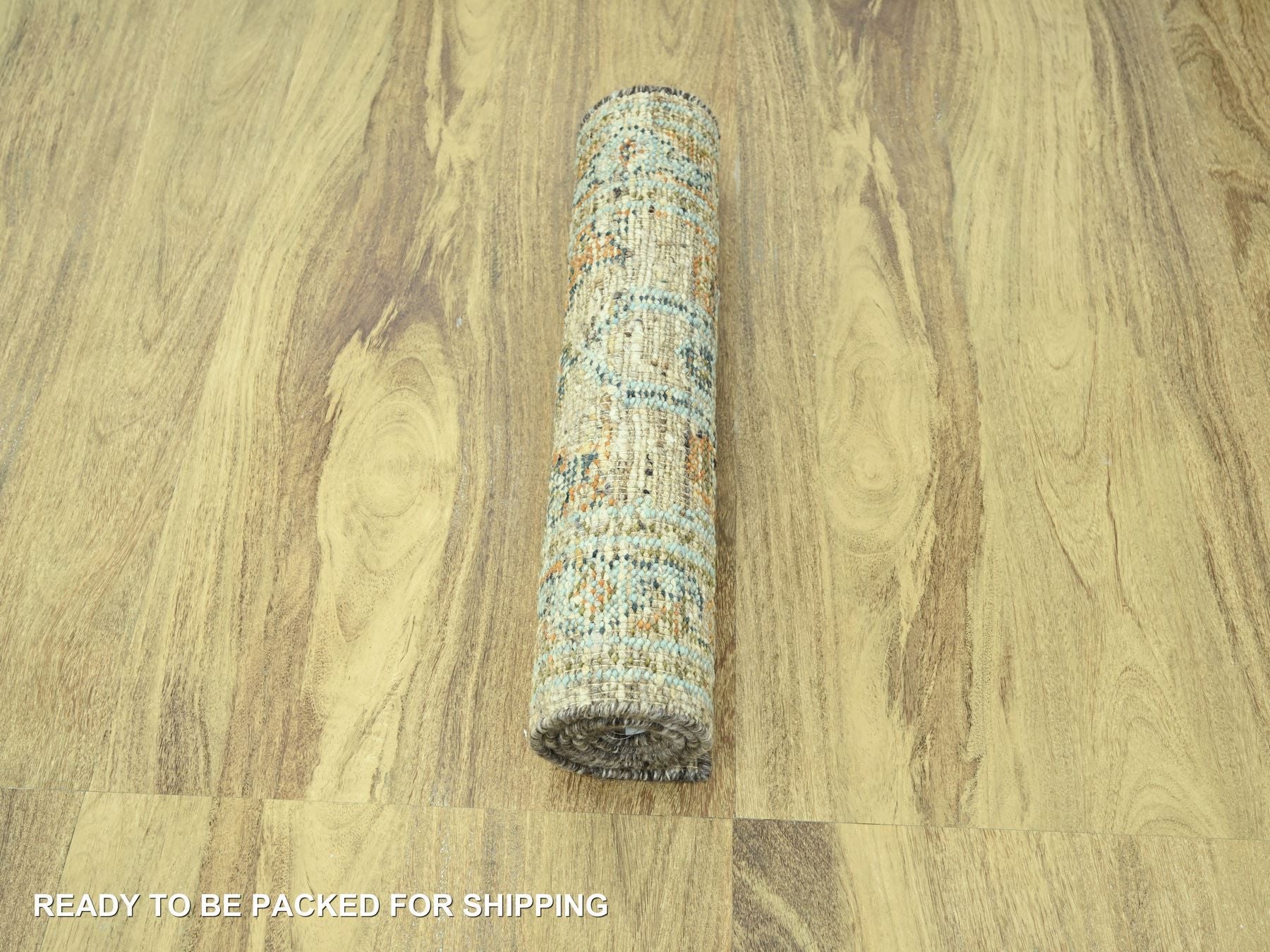 Oushak Oushak hand-knotted wool runner in Brown, 2'7" x 6'2" — SKU O077028 (view 5)