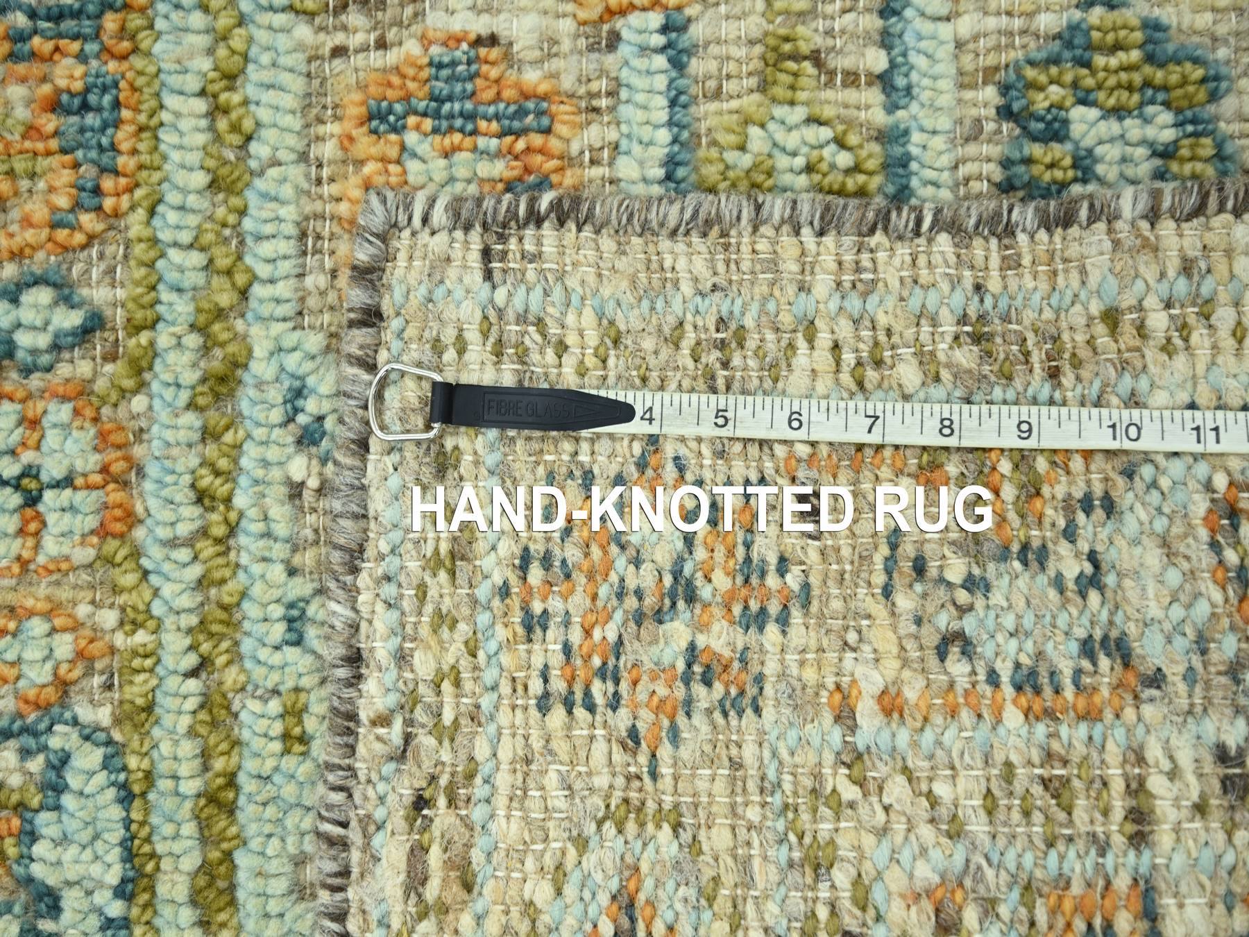 Oushak Oushak hand-knotted wool runner in Brown, 2'7" x 6'2" — SKU O077028 (view 7)