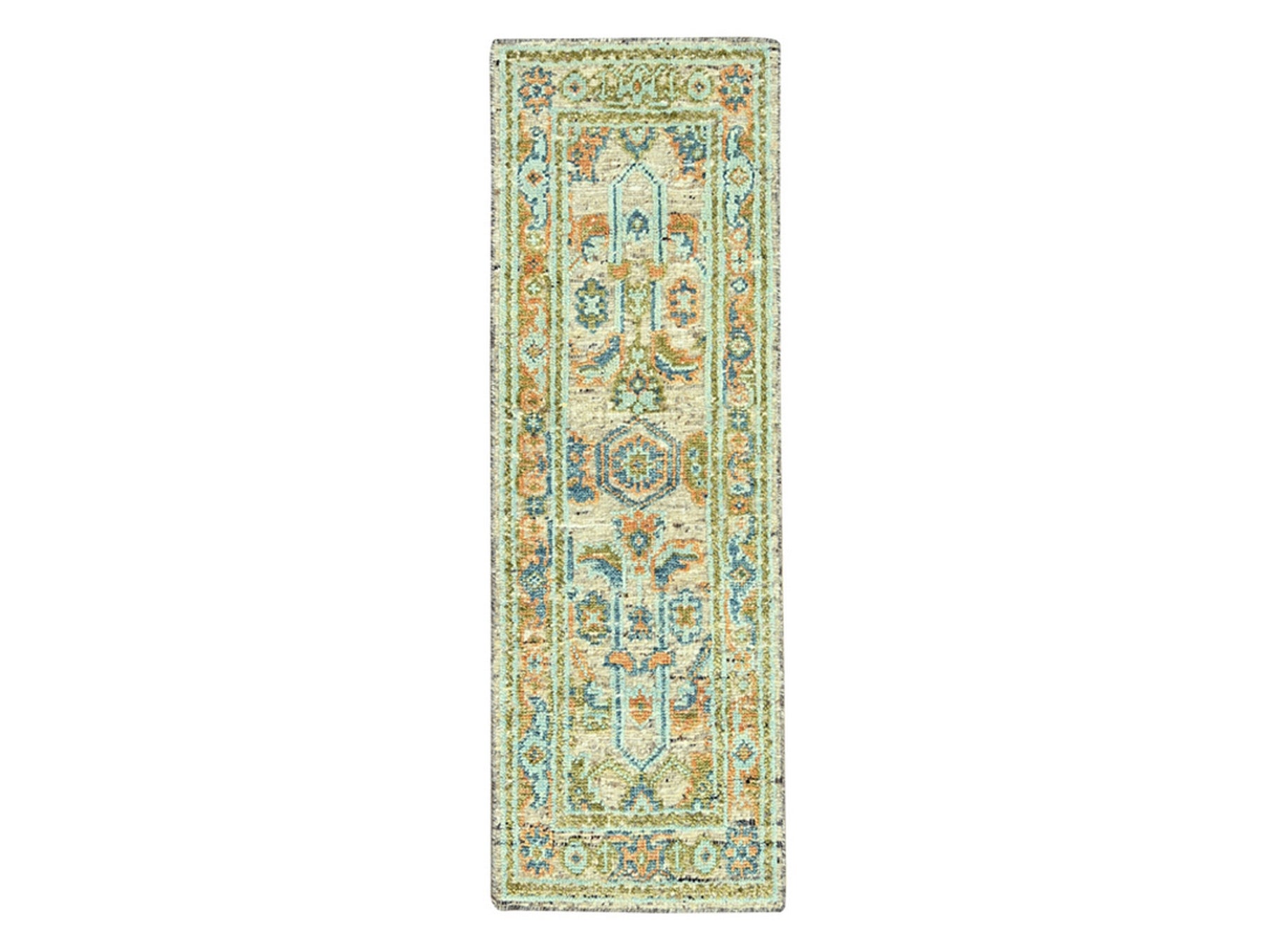 Oushak Oushak hand-knotted wool runner in Brown, 2'7" x 6'1" — SKU O077029