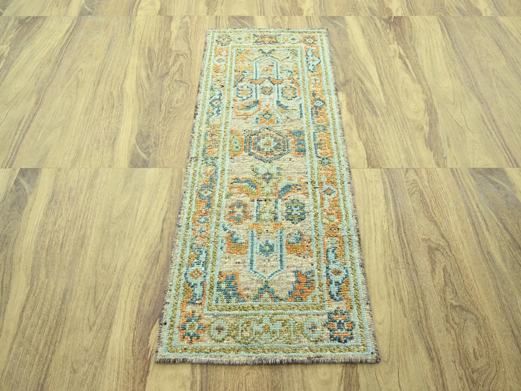 Oushak Oushak hand-knotted wool runner in Brown, 2'7" x 6'1" — SKU O077029 (view 2)
