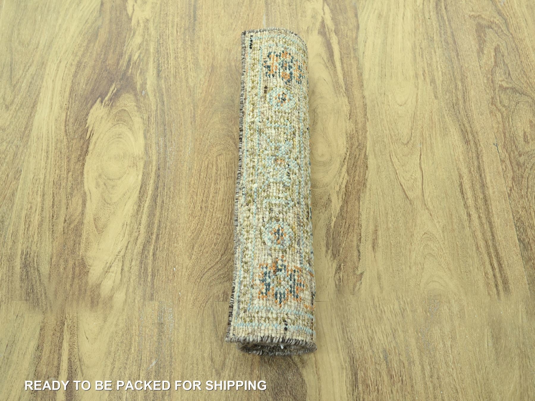 Oushak Oushak hand-knotted wool runner in Brown, 2'7" x 6'1" — SKU O077029 (view 5)