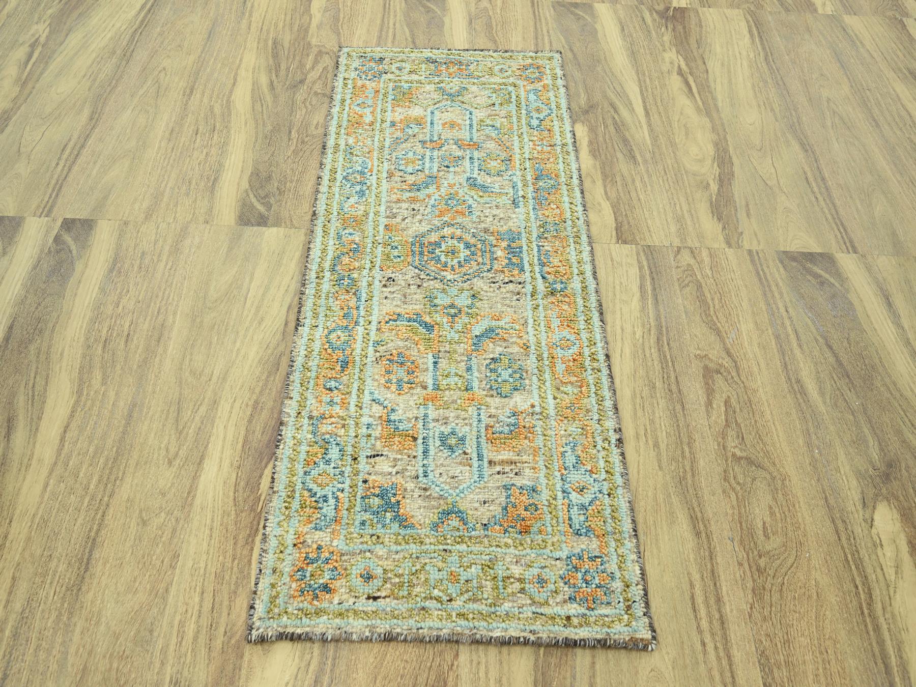 Oushak Oushak hand-knotted wool runner in Brown, 2'9" x 6'1" — SKU O077030 (view 2)