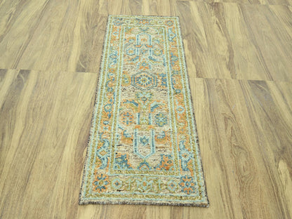 Oushak Oushak hand-knotted wool runner in Brown, 2'9" x 6'1" — SKU O077030 (view 2)