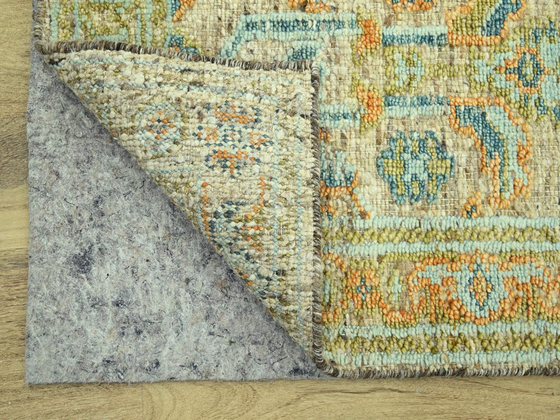 Oushak Oushak hand-knotted wool runner in Brown, 2'9" x 6'1" — SKU O077030 (view 3)