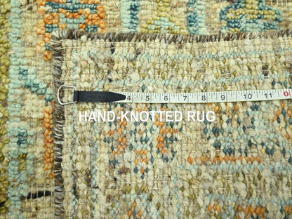 Oushak Oushak hand-knotted wool runner in Brown, 2'9" x 6'1" — SKU O077030 (view 7)