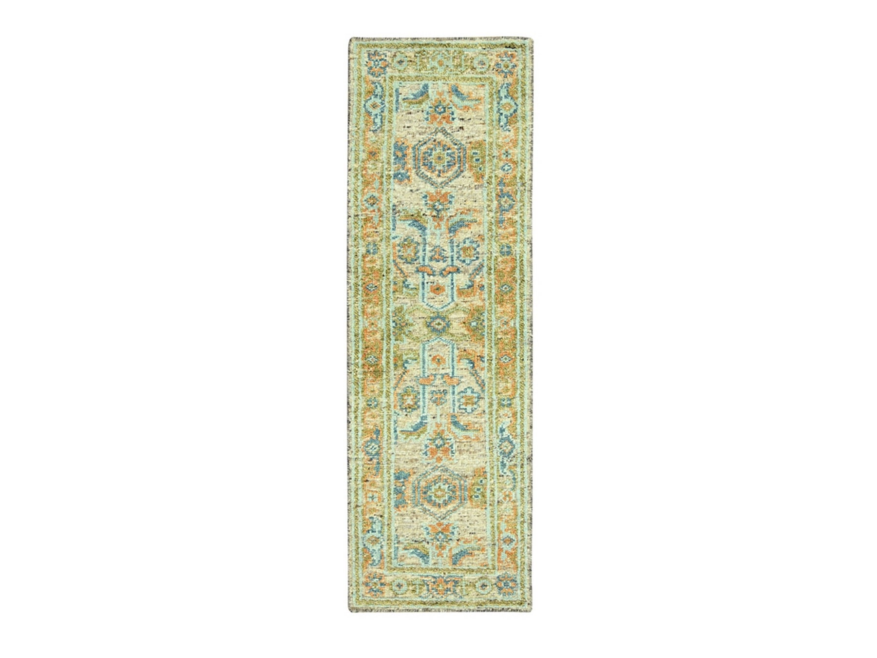 Oushak Oushak hand-knotted wool runner in Brown, 2'7" x 8' — SKU O077031