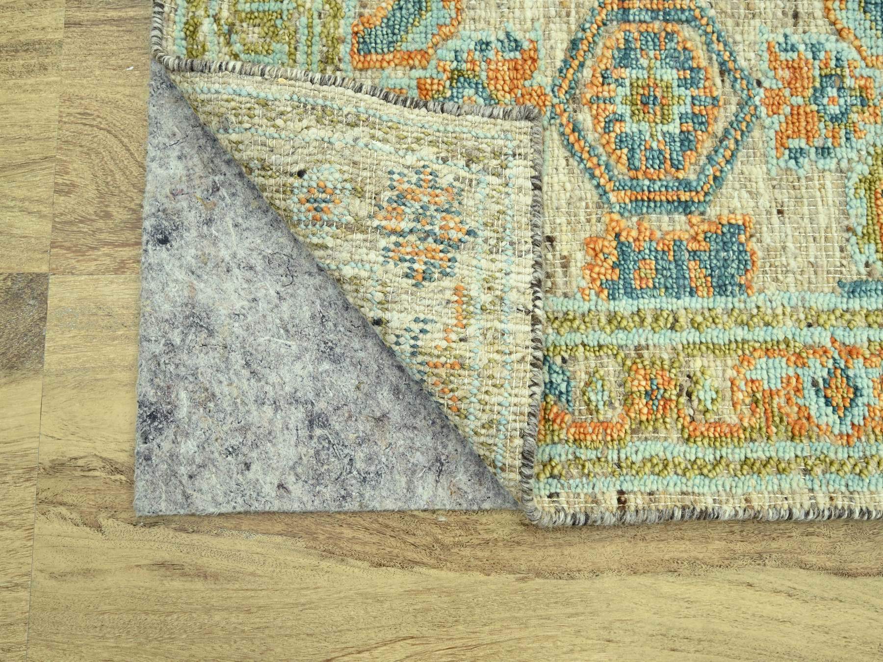 Oushak Oushak hand-knotted wool runner in Brown, 2'7" x 8' — SKU O077031 (view 3)
