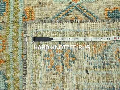 Oushak Oushak hand-knotted wool runner in Brown, 2'7" x 8' — SKU O077031 (view 7)